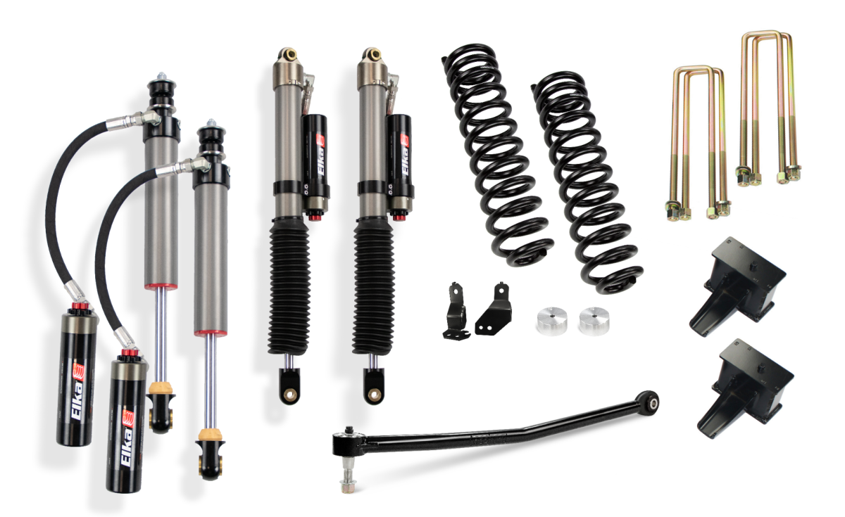 Image of Cognito 3-Inch Lift Kit with Elka 2.5 Reservoir Shocks for 20-23 Ford F-250/350