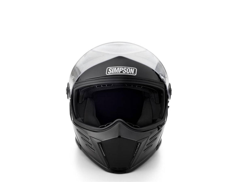 bandit style motorcycle helmet Simpson Mod Bandit Flat Black Motorcycle Helmet Large DOT – Rudy's Performance Parts