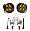 Image of Baja Designs Amber Squadron-R SAE Fog Light Kit For Toyota 4Runner/Tacoma/Tundra