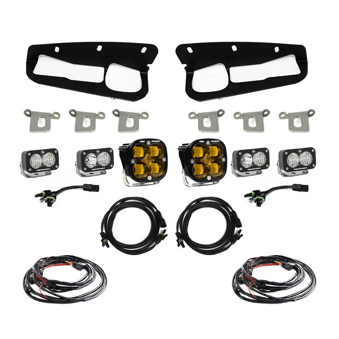Image of Baja Designs SAE Clear Fog Lights For 21+ Ford Bronco W/ Steel Bumper & Upfitter