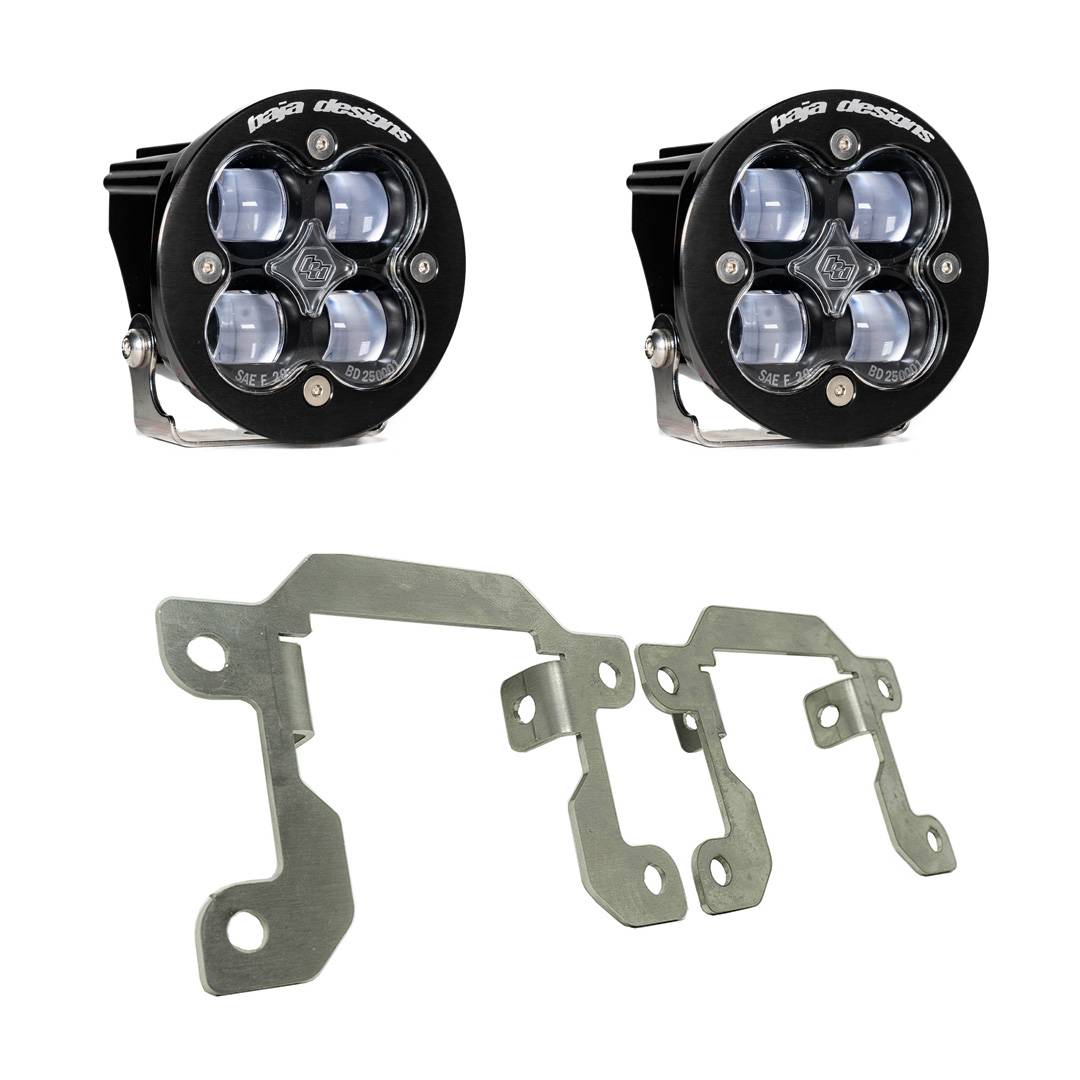 Image of Baja Designs SAE Clear Squadron Fog Light Pocket Kit For 19+ Ford Ranger/Bronco