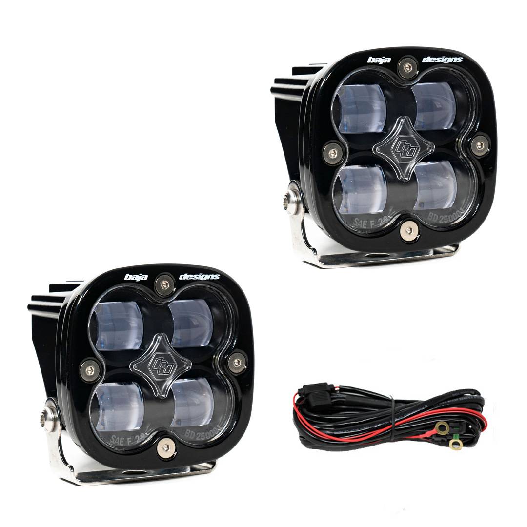 Image of Baja Designs 257801 Universal Squadron Clear LED SAE Fog Light Pod Pair