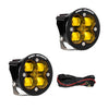 Image of Baja Designs Squadron-R SAE Certified Wide Cornering Amber LED Light Pods - Pair