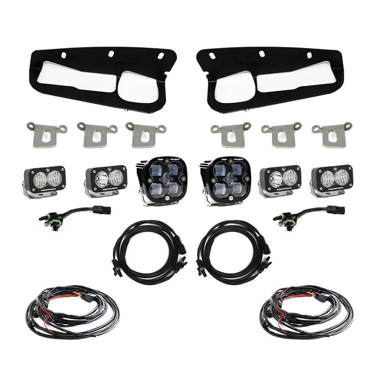 Image of Baja Designs Toggle SAE Clear Fog Light Kit For 21+ Ford Bronco W/ Steel Bumper