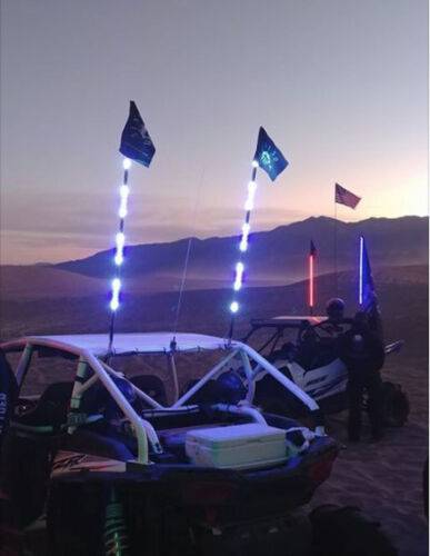 5150 Whips 2X 187 1FT LED Whip Lights Bluetooth UTV ATV SXS