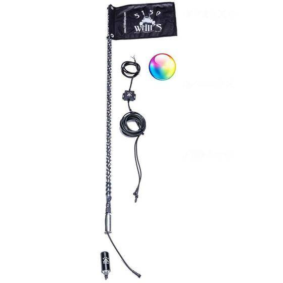 Image of 5150 Whips One 187 1FT LED Whip Light With Bluetooth Controlled UTV/ATV/SXS