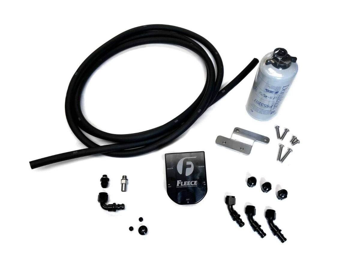 Image of Fleece Performance Auxiliary Fuel Filter & Line Kit For 2003-2018 Cummins Diesel