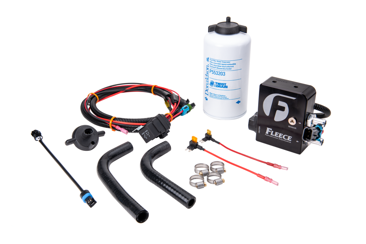 Image of Fleece Performance Auxiliary Heated Fuel Filter Kit 2011-2016 6.6L LML Duramax
