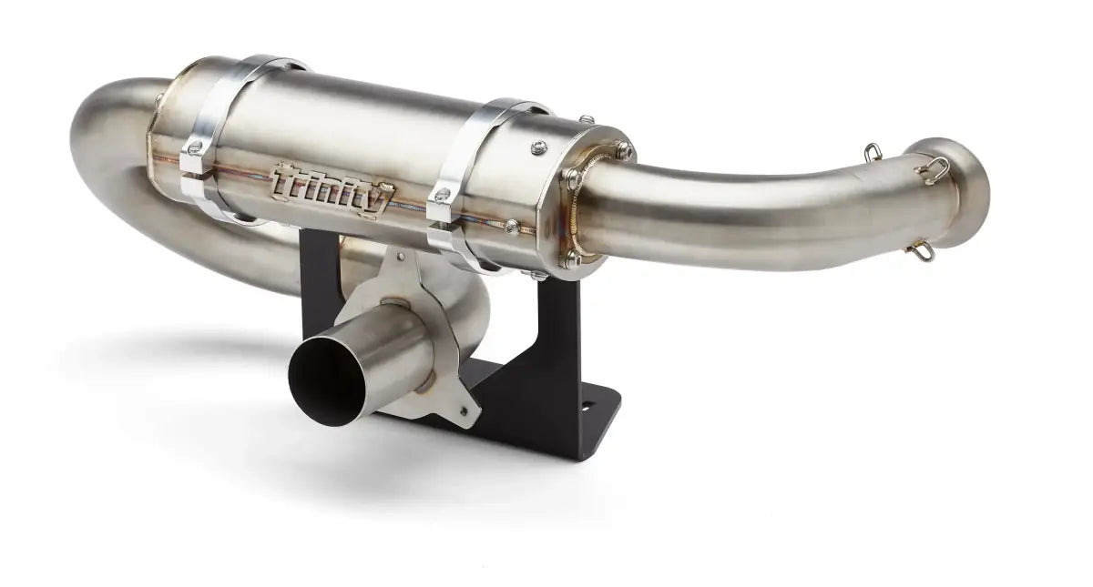 Image of Trinity Racing Exhaust Stainless Steel CAN AM MAVERICK X3 CENTER EXIT SLIP ON