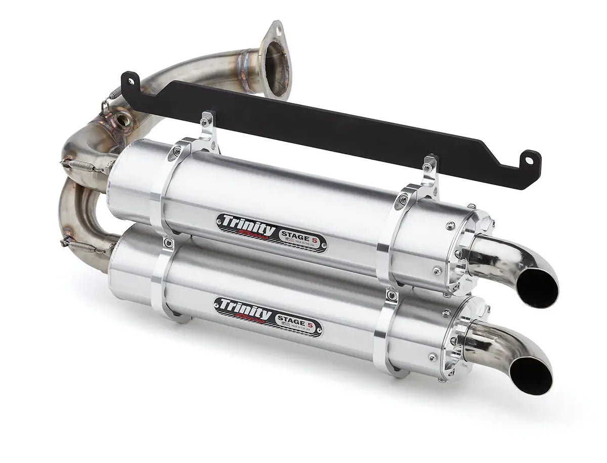 Image of Trinity Racing Brushed Stage 5 Dual Exhaust For 2019-21 Honda Talon 1000R/1000X