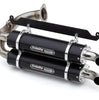Image of Trinity Racing Black Stage 5 Dual Exhaust For 2019-21 Honda Talon 1000R/1000X