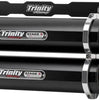Image of Trinity Racing Black Stage 5 Dual Slip-On Muffler For 2018-2022 RZR RS1