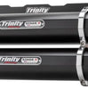 Image of Trinity Racing Black Stage 5 Dual Full Exhaust Muffler For 2018-2022 RZR RS1