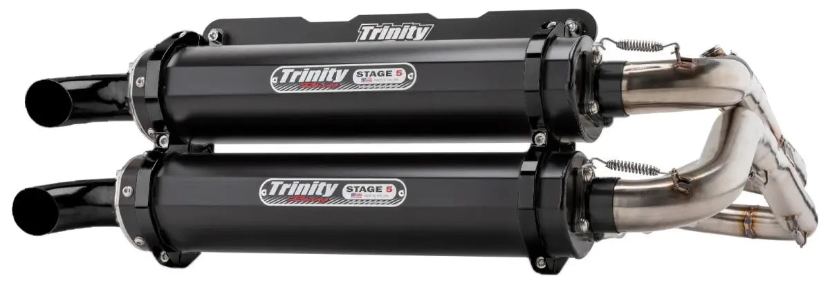 Image of Trinity Racing Cerakote Stage 5 Dual Full Exhaust Muffler For 2018-2022 RZR RS1