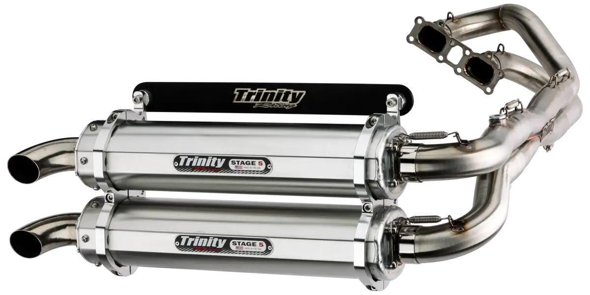Image of Trinity Racing Brushed Full System Dual Exhaust For 2015-2023 RZR 1000 XP/XP4