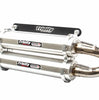 Image of Trinity Racing Brushed Dual Slip-On Exhaust For 2020+ RZR Pro/2022+ RZR Turbo