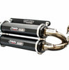 Image of Trinity Racing Black Dual Full Exhaust System For 2020+ RZR Pro/22'+ RZR Turbo