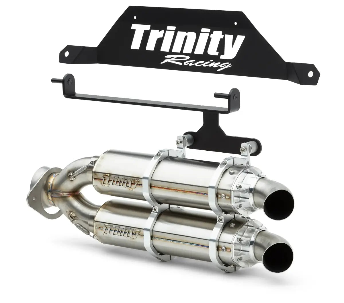 Image of Trinity Racing Slip-On Dual Exhaust Muffler System For 2022-2023 RZR Pro R/4