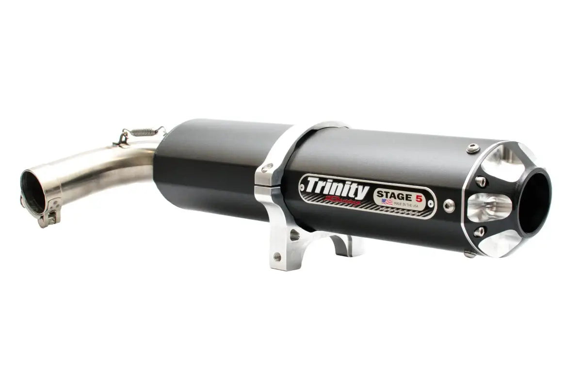 Image of Trinity Racing Black Slip-On Exhaust System For 2016-2023 YXZ 1000R/SS/SS SE
