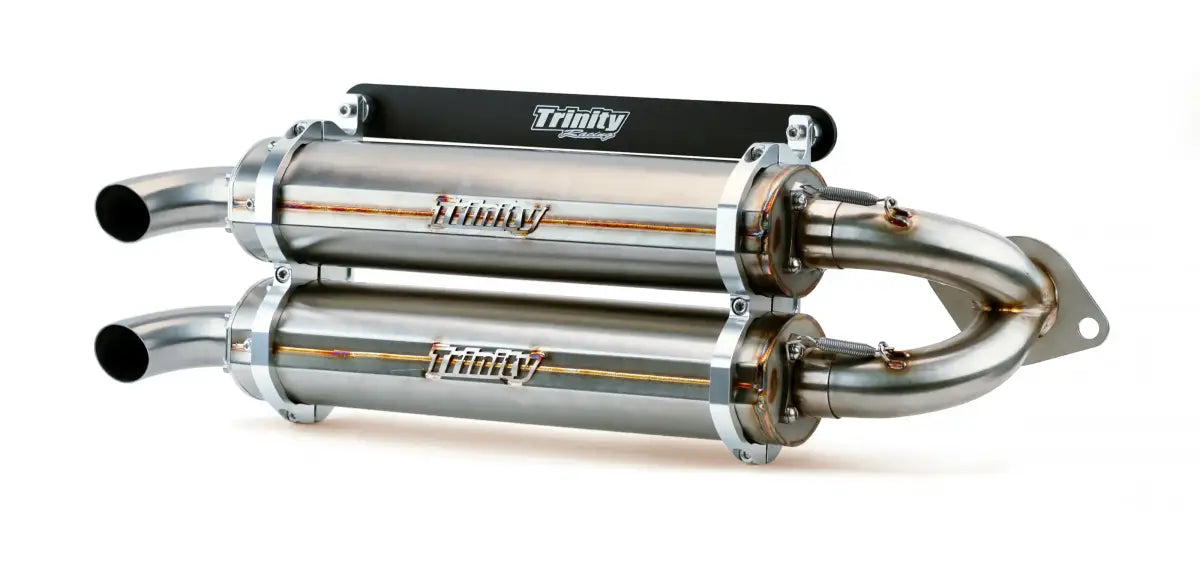 Image of Trinity Racing Stainless Slip-On Dual Exhaust For 2018-2019 Ranger RZR XP 1000