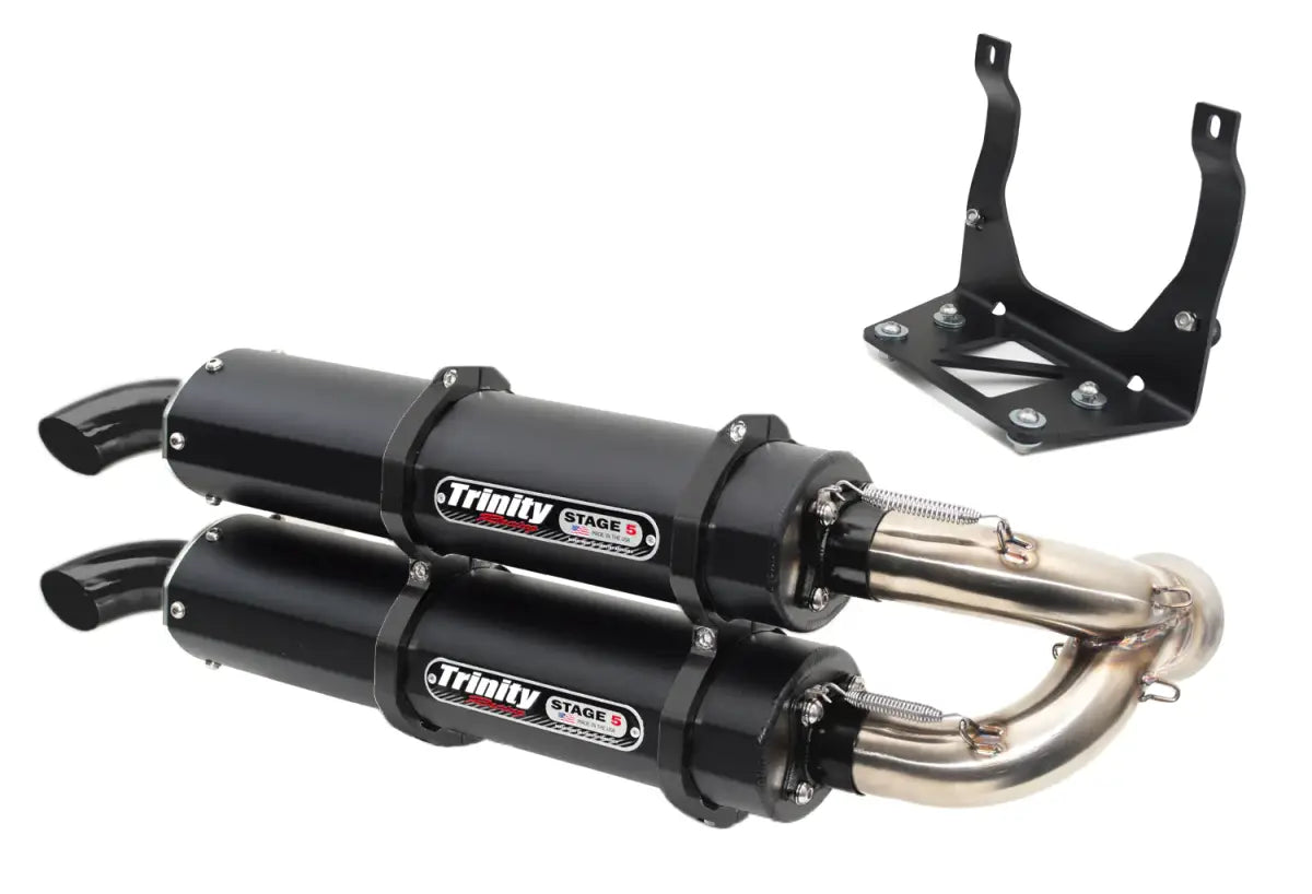 Image of Trinity Racing Cerakote Dual Exhaust For 2017-2023 Maverick X3/Max XD S Turbo RR