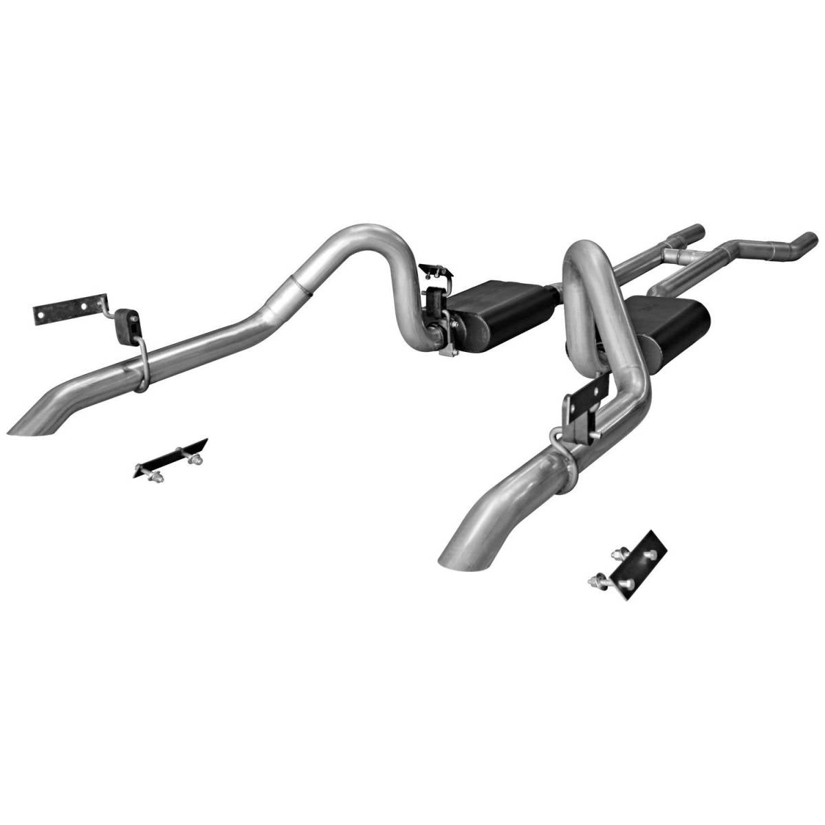 Image of Flowmaster American Thunder Crossmember-Back Exhaust For 67-70 Ford Mustang V8