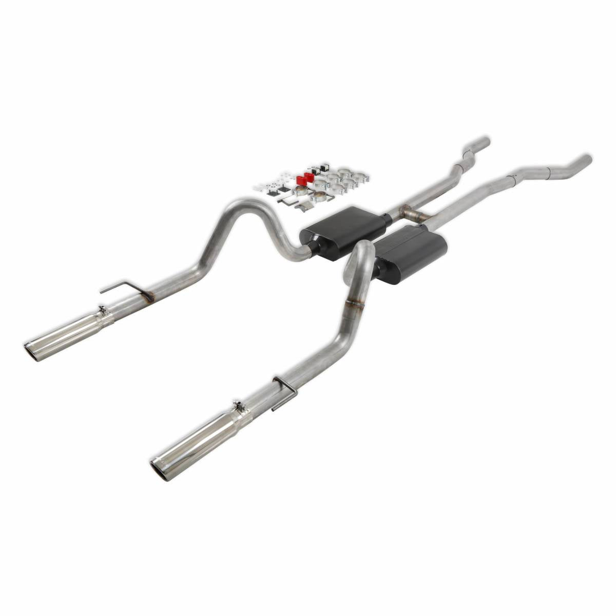 Image of Flowmaster American Thunder Crossmember-Back Exhaust For 67-70 Ford Mustang V8