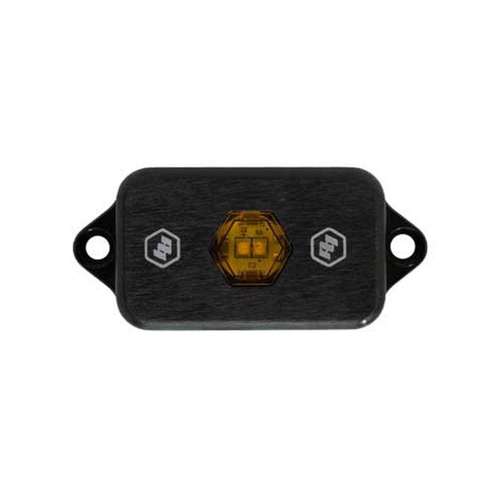 Image of Baja Designs 398046 Amber LED Rock Light- 400 Lumens Forward Projecting Universal