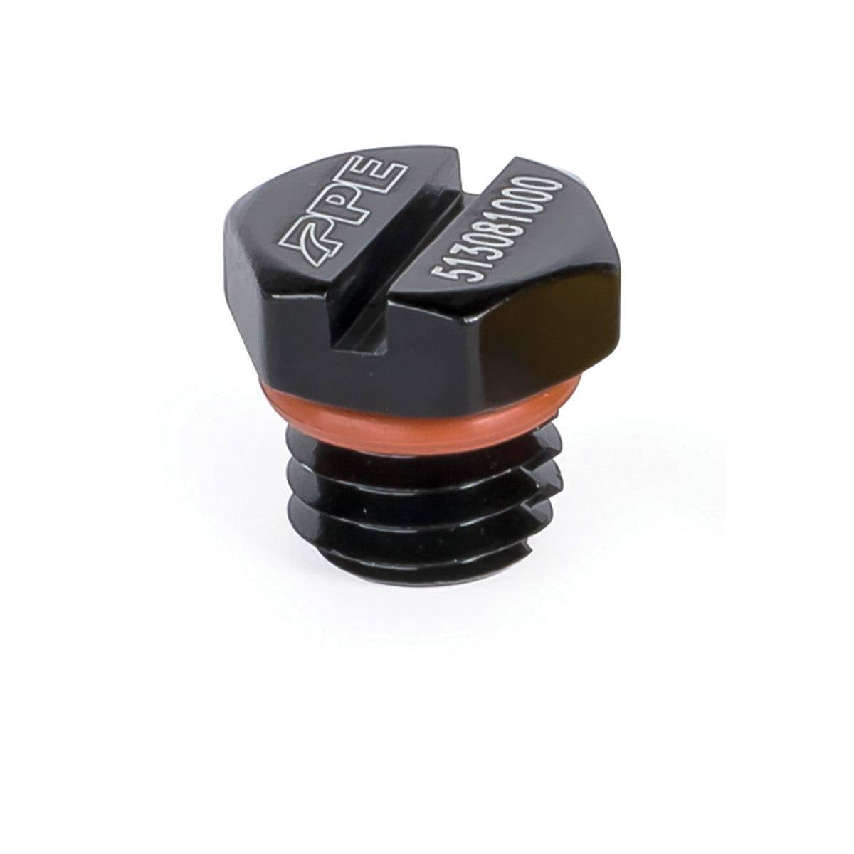 Image of PPE 513081100 Air Bleeder Screw- Black For 2001-2016 GMC/ Chevrolet 6.6L Duramax