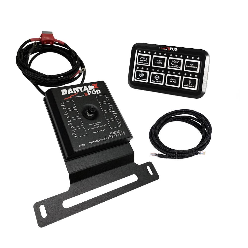 Image of sPOD BantamX Universal HD Programmable 8-Circuit Control Panel For Jeep JL/JT