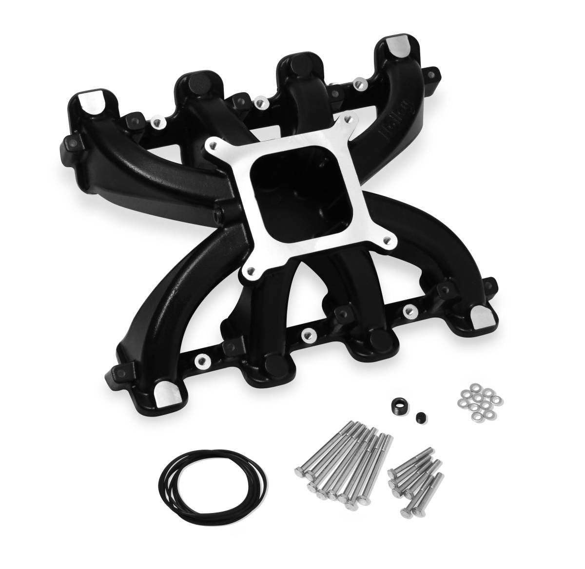 Image of Holley 300-132BK Carbureted Single Plane Intake manifold- GM LS1/LS2/LS6 - Black