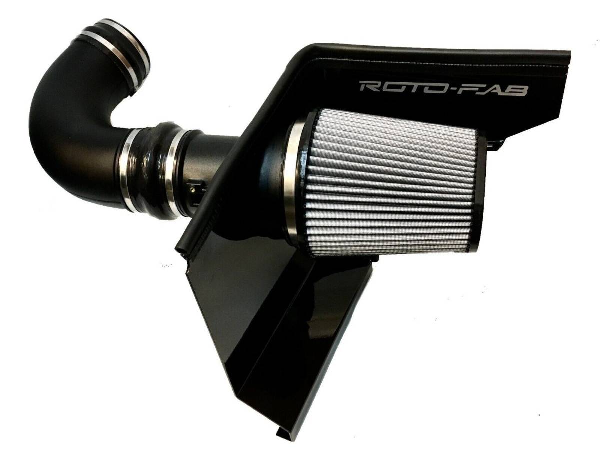 Image of Roto-Fab Cold Air Intake Kit Dry Filter For 2010-2015 Camaro SS Z/28 V8 NA
