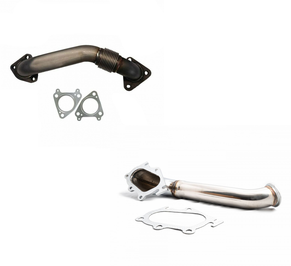 Image of Rudy's Bolt-On Passenger Side UpPipe & Turbo Pipe For 01-04 GM 6.6L LB7 Duramax