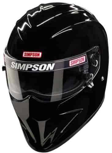 Image of Simpson Racing DiamondBack Motorcycle/Race Helmet Black- 7 1/2 - DOT/SNELL