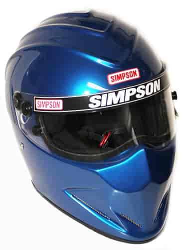 Image of Simpson Racing DiamondBack Motorcycle/Race Helmet Blue - 7 3/4 - DOT/SNELL