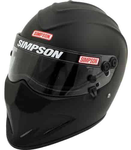 Image of Simpson Racing DiamondBack Motorcycle/Race Helmet Matte Black- 7 1/4 - DOT/SNELL