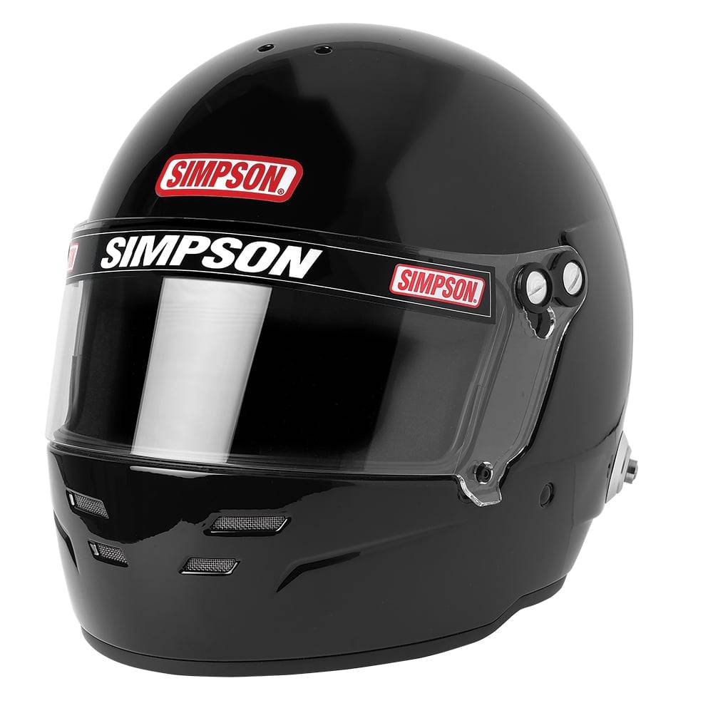 Image of Simpson SA2020 Viper Motorcycle / Racing Helmet Gloss Black - XXL - DOT/SNELL