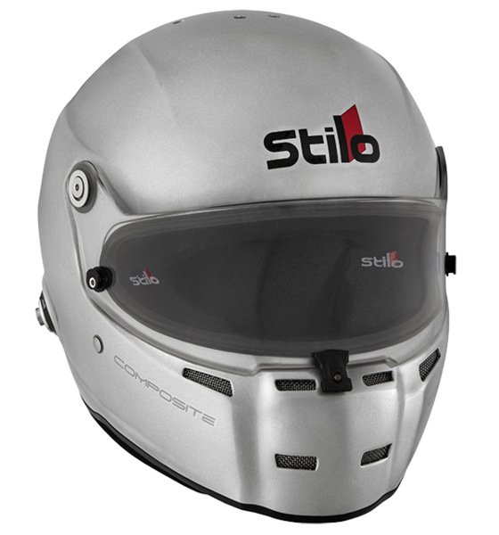 Image of Stilo SA2020 ST5 FN Composite Racing Helmet Matte Silver - XXXL - DOT/SNELL