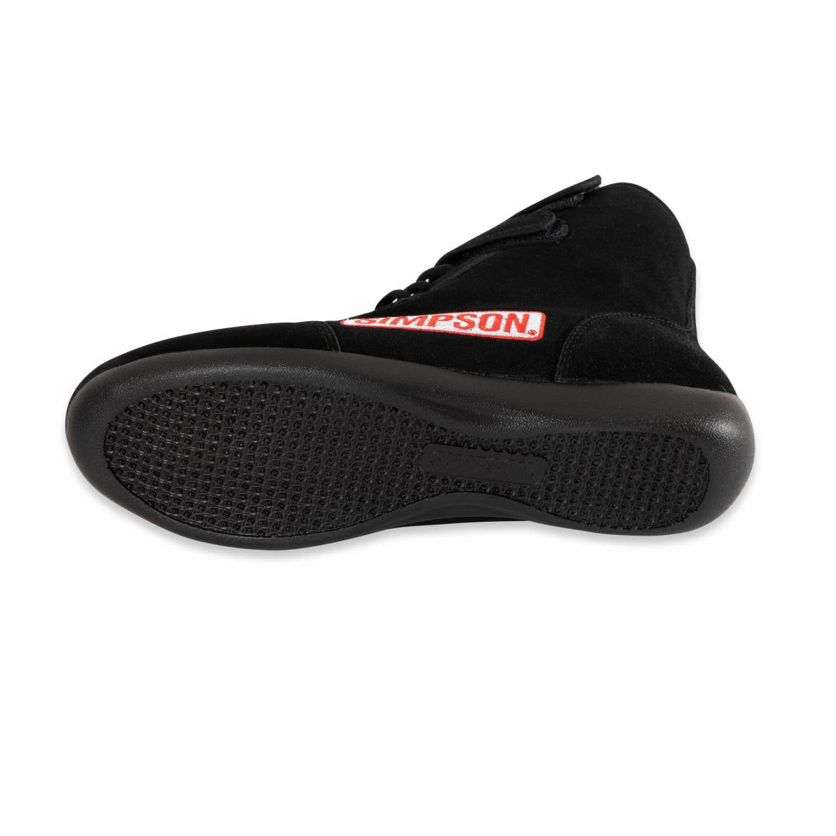 Image of Simpson Racing Hightop Shoes - Satin Suede toe - Triple Layer - 10 - Black