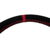 Image of PRP Comp-R Suede Wheel Red Stripe W/ Universal Weld On Quick Release Hub