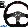Image of PRP Comp-R Suede Wheel Red Stripe W/ Universal Weld On Quick Release Hub