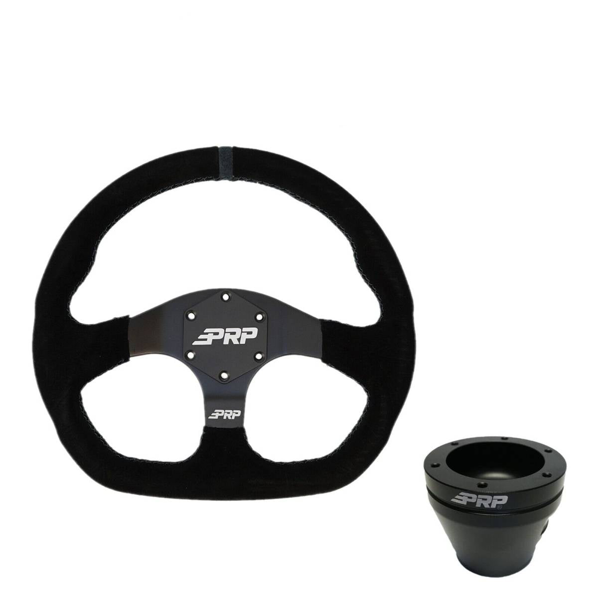 Image of PRP Comp-R Suede Wheel Black Stripe W/ UTV Hub Adapter For Polaris & Can-Am