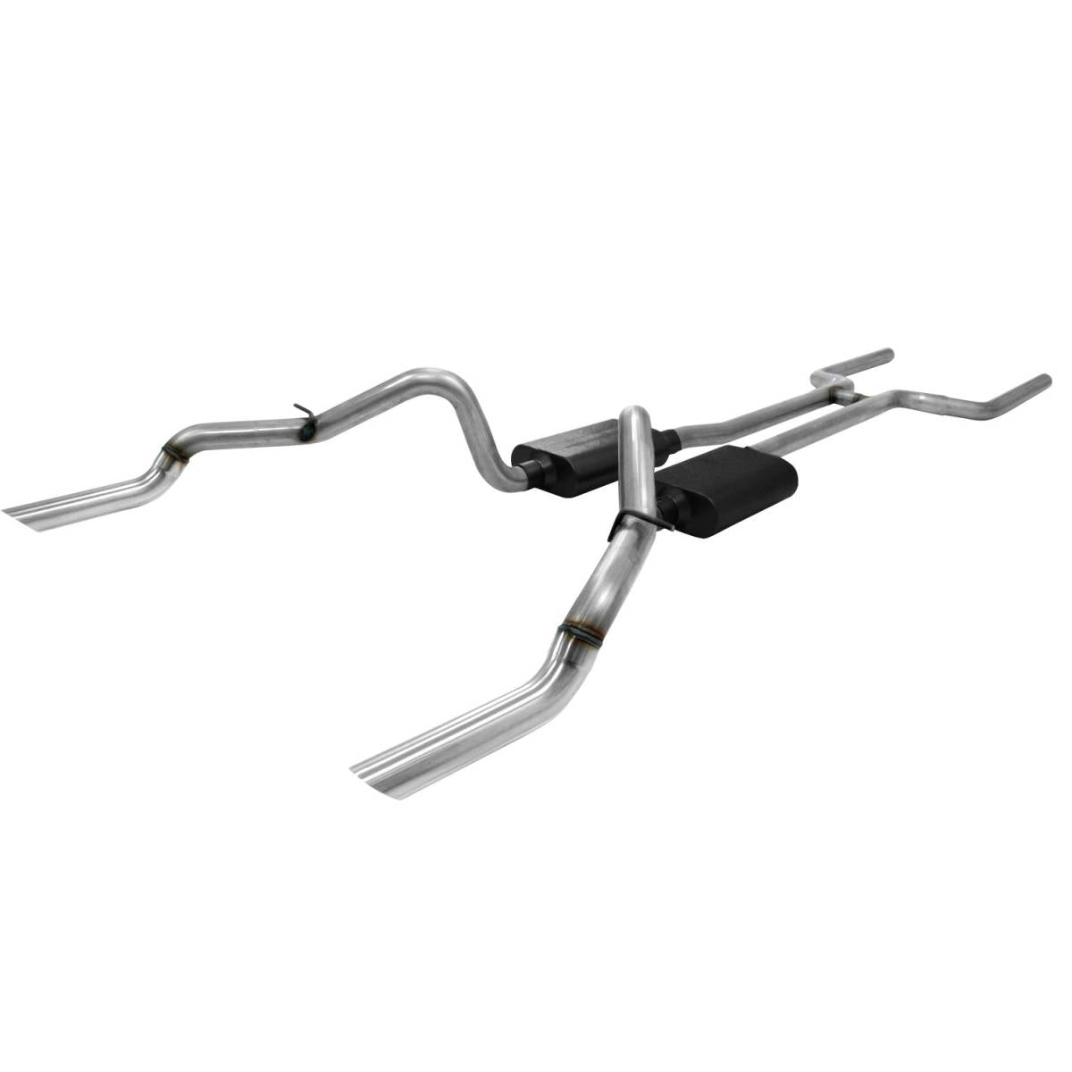 Image of Flowmaster Crossmember-Back Exhaust System For 1969 Camaro & Firebird V8