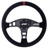 Image of PRP Flat Suede Steering Wheel Red Stripe W/ UTV Hub Adapter For Polaris & Can-Am