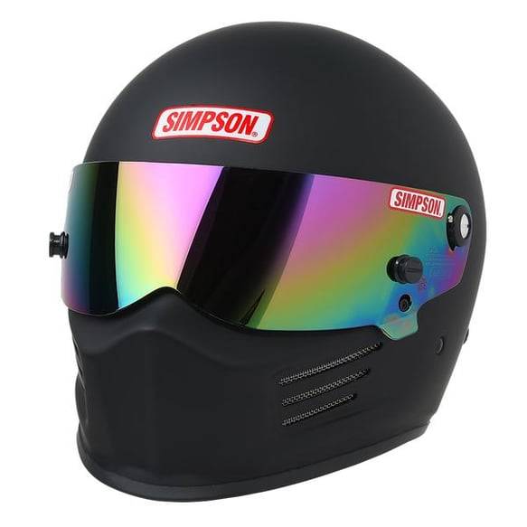 Image of Simpson Racing SA2020 Bandit Auto Racing Helmet - Aerodynamic - XXL -Matte Black