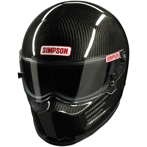 Image of Simpson Racing SA2020 Carbon Bandit Auto Racing Helmet - XL - Carbon Fiber