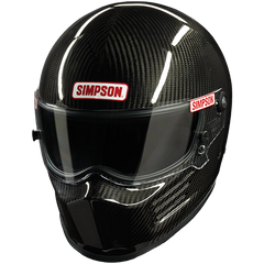 Image of Simpson Racing SA2020 Carbon Bandit Auto Racing Helmet - XL - Carbon Fiber