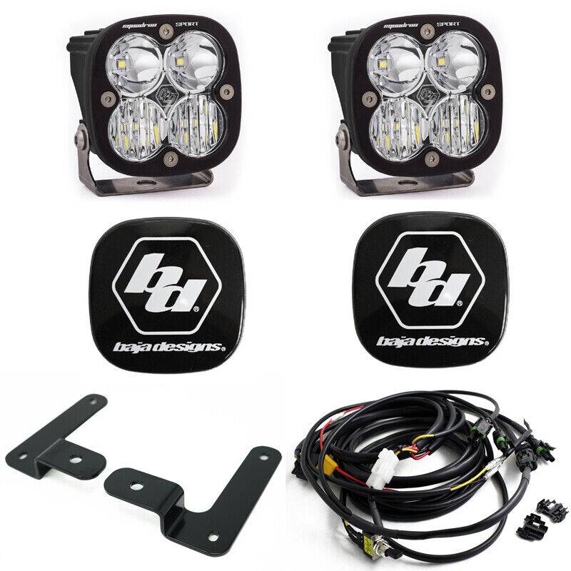Image of Baja Designs Squadron Sport Driving/Combo A-Pillar Kit compatible with Jeep JL