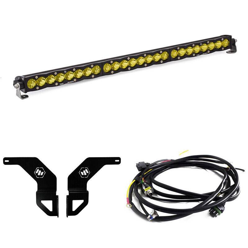 Image of Baja Designs 30" Driving/Combo Amber LED Light Bar Kit For 16-19 Toyota Tacoma