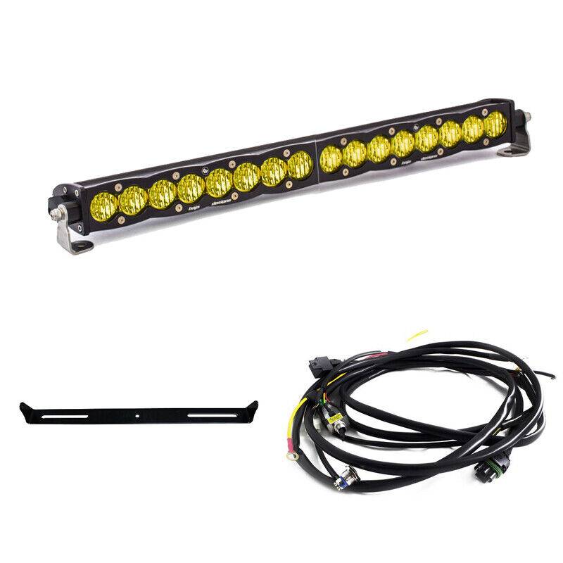 Image of Baja Designs S8 20" Wide Driving Amber LED Light Bar w/ Mount & Harness Kit